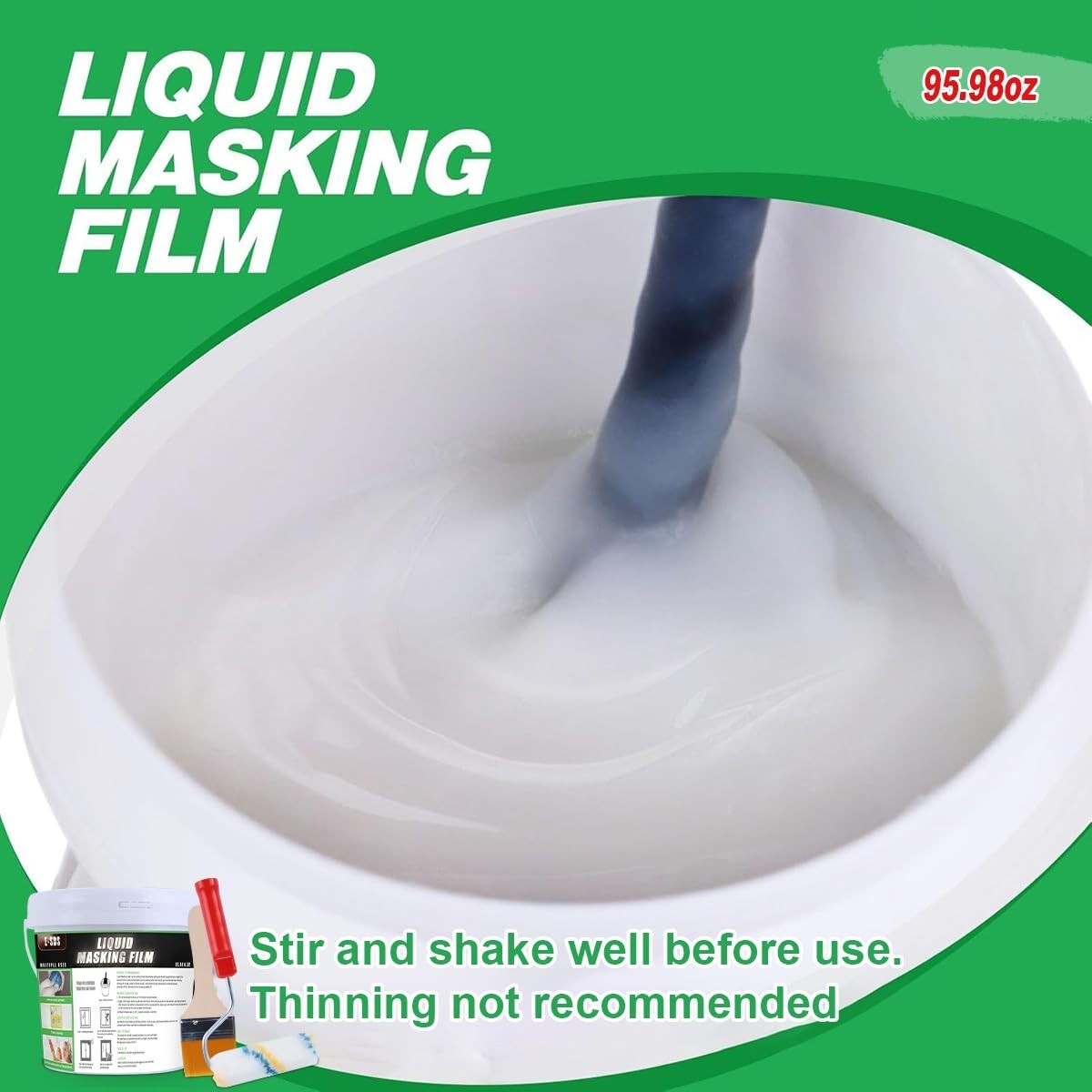 95.98 fl. oz Resin Masking Liquid Tape - Perfect for Window and Glass Painting