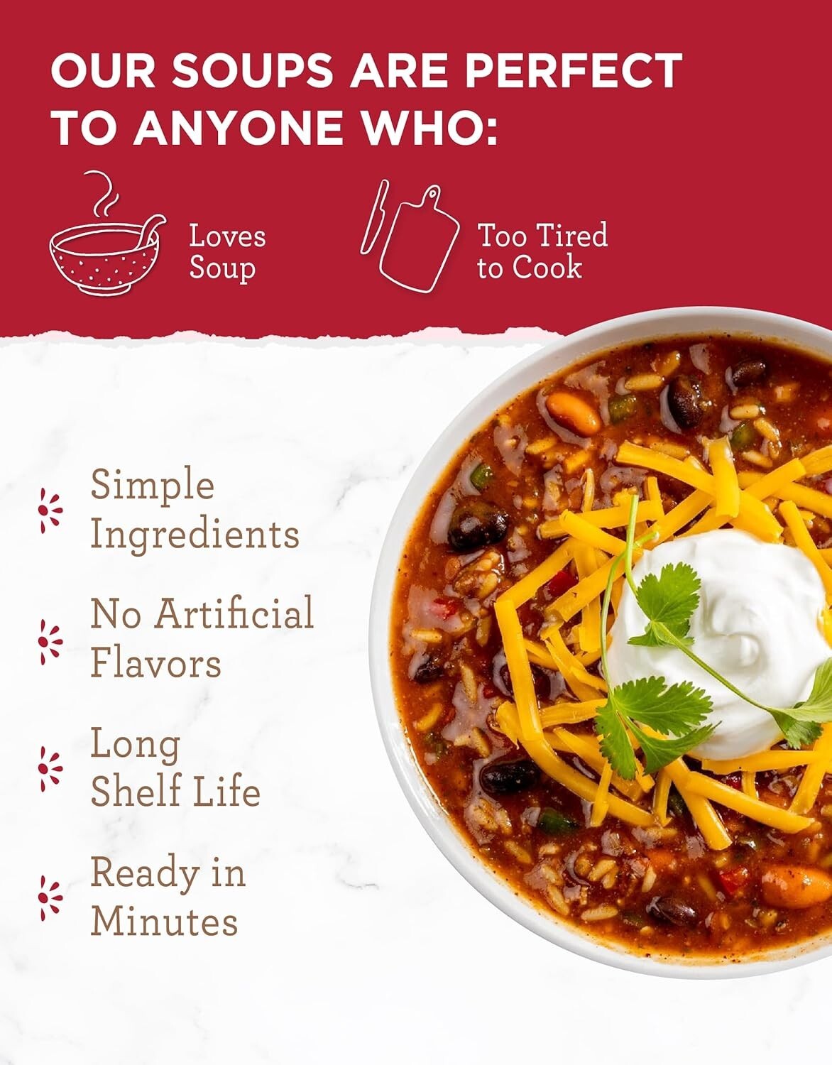 Organic Freeze-Dried Soup Sampler - Ready-to-Eat Meals for Family & Adventures