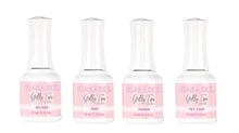 Load image into Gallery viewer, Gelly Tips Essentials Nail Set: Glossy Finish Gel, Prep &amp; Top Coat for DIY