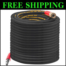Load image into Gallery viewer, High-Pressure 50FT Rubber Hose for Power Washers - 3/8 Quick Connect, 4000 PSI