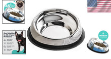 Load image into Gallery viewer, Upgrade Your Pet's Mealtime with Slanted Stainless Steel Dog Bowl - Medium Size