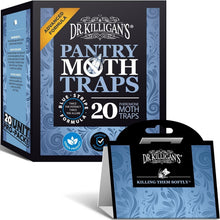 Load image into Gallery viewer, Dr. Killigan’s 20 Pack Pantry Moth Traps – Organic Moth Control with Pheromones