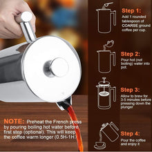 Load image into Gallery viewer, Premium 1.5 L Insulated French Press with 3 Extra Filters - Coffee Lover's Dream