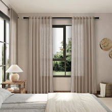 Load image into Gallery viewer, Classic Light Taupe Semi-Sheer Curtains for Bedroom &amp; Living Room - 2 Panels