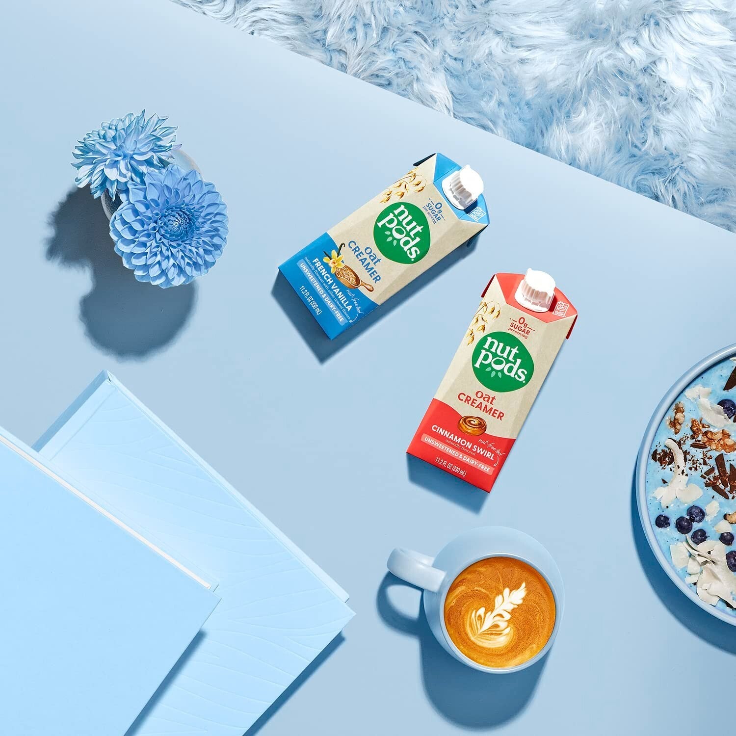 Rich Creamy Oat French Vanilla Creamer - Gluten-Free & Sugar-Free (Pack of 12)