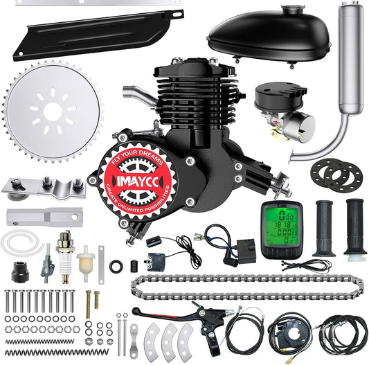 Durable 80cc 2-Stroke Bicycle Engine Kit - Perfect Fit for 26-28" Mountain Bikes