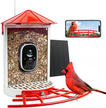 Load image into Gallery viewer, Solar-Powered Camera Bird Feeder with Seed Guard - Perfect Gift for Bird Lovers