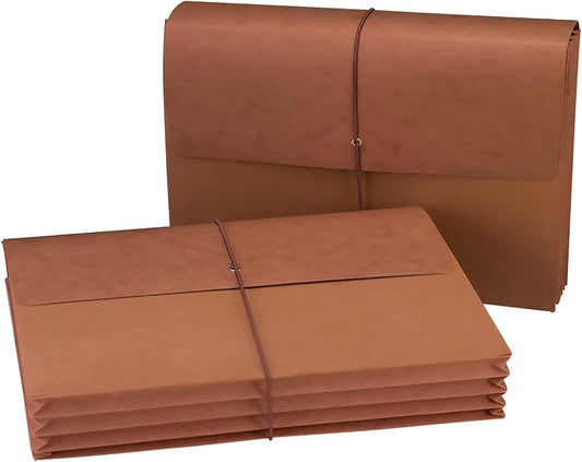 Durable Redrope Expanding File Wallets - Flap & Cord, Made in USA, Eco-Friendly