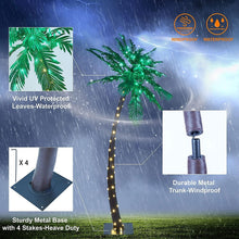 Load image into Gallery viewer, Stunning 5ft Lighted Palm Tree with Mini Copper Lights for Outdoor Celebrations