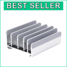 Load image into Gallery viewer, Adjustable Laptop Stand Holds 5 Devices - Modern Design &amp; Tool-Free Adjustment