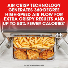 Load image into Gallery viewer, 26 QT Stainless Steel Air Fryer &amp; Multi-Cooker with Touchscreen Controls