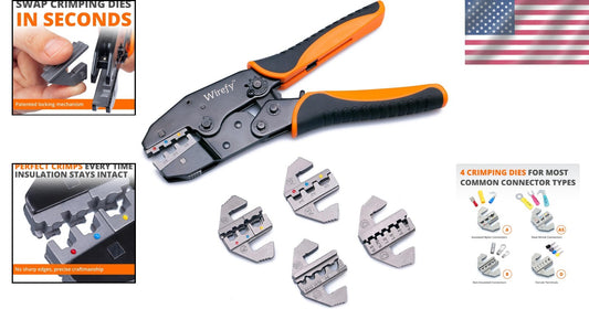 Durable 5 PCS Crimping Tool Set with Lifetime Warranty for Reliable Performance
