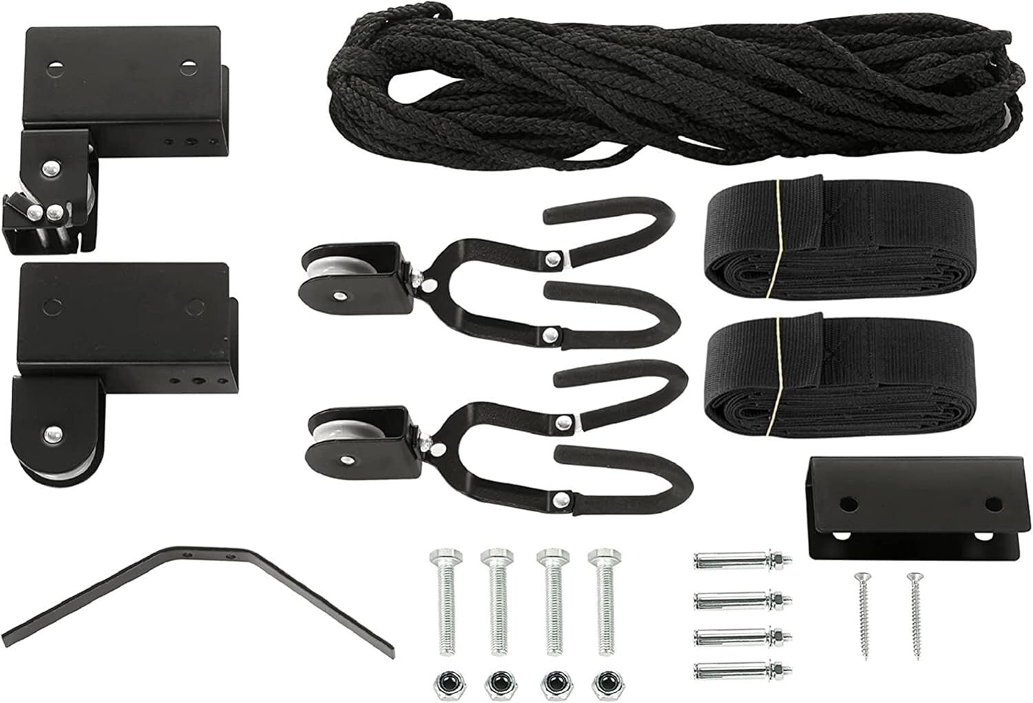 Premium Overhead Pulley System for Canoes and Bikes - 12-Foot Ceiling Ready