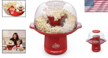 Load image into Gallery viewer, Red Electric Popcorn Popper - Pops 20 Cups Quickly with No Oil Required