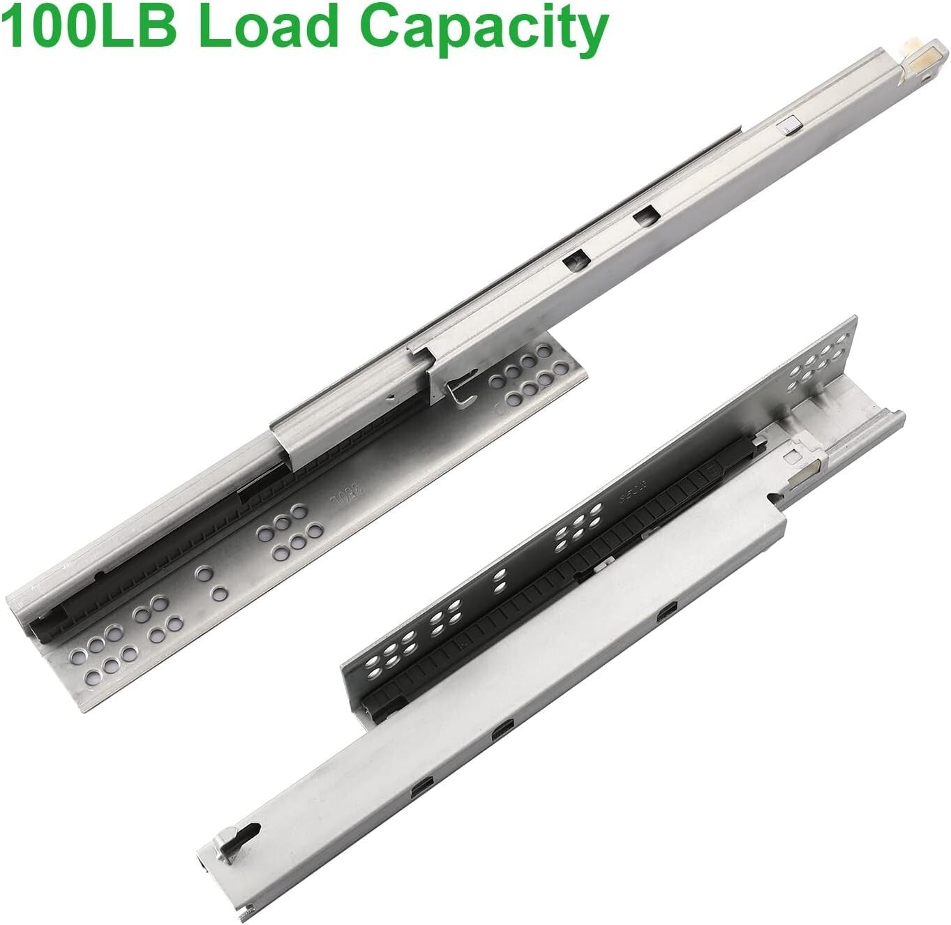 Heavy-Duty 14-Inch Undermount Drawer Slides with Soft Close - 6 Pairs Included