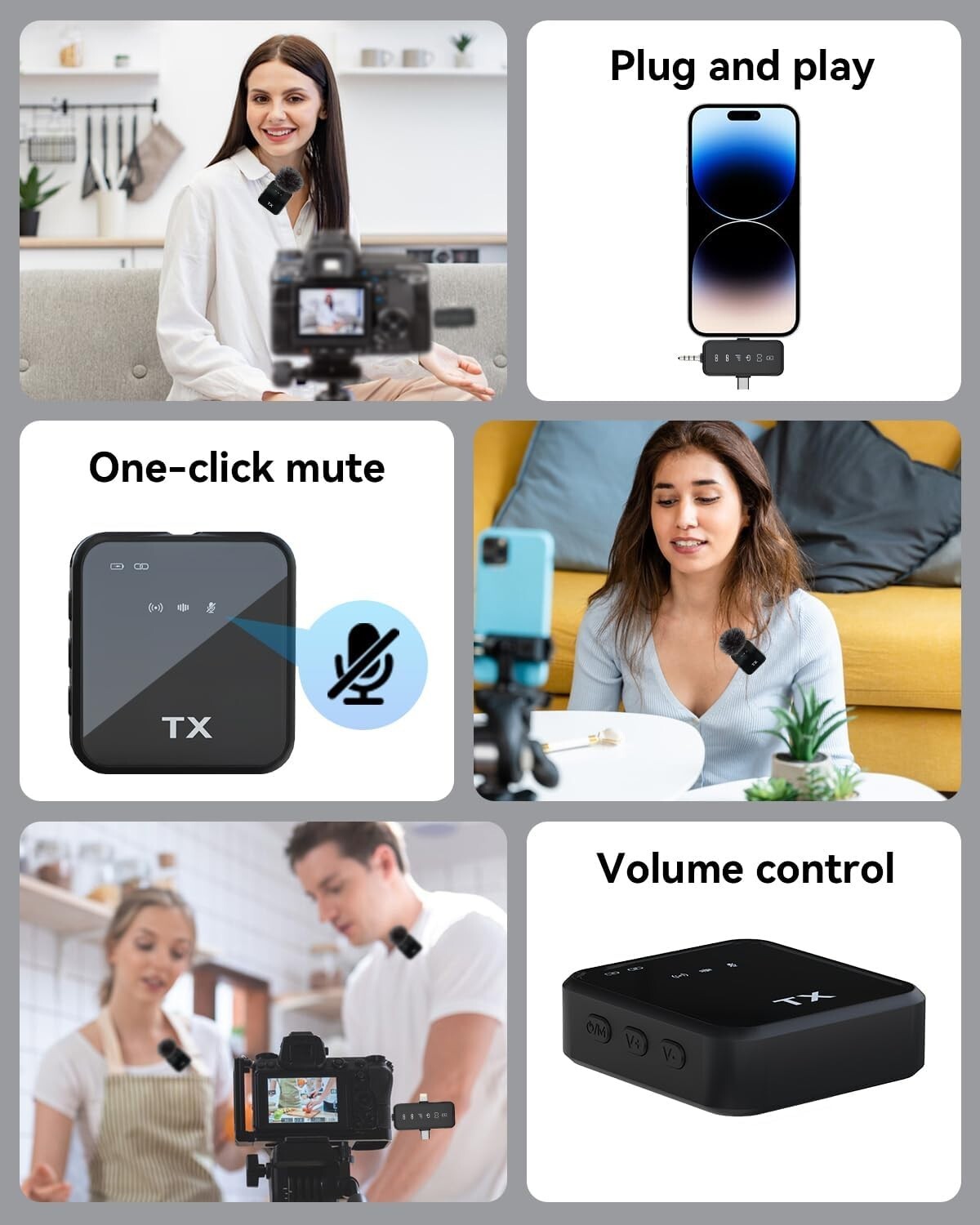 Mini Wireless Microphone with Noise Reduction - Ideal for YouTube & TikTok