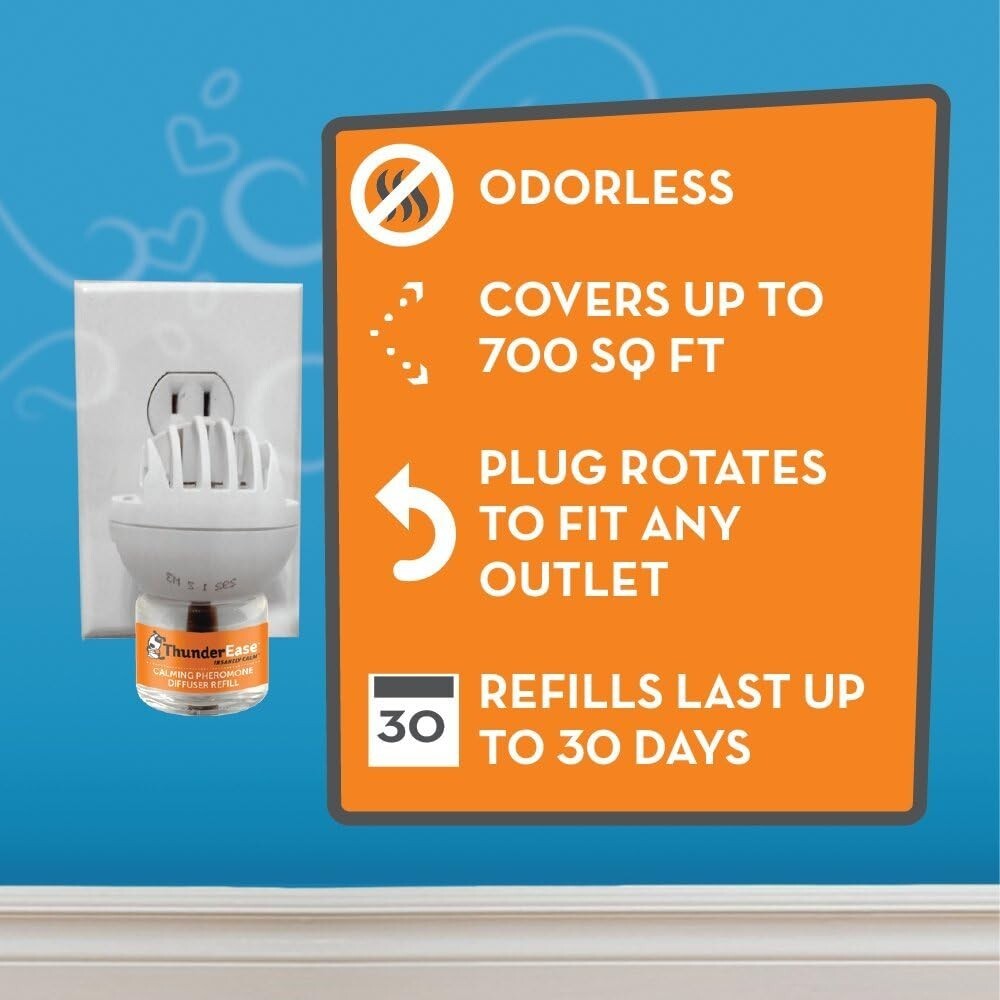 ADAPTIL Calming Diffuser Refill for Dogs | 180-Day Supply for Separation Anxiety