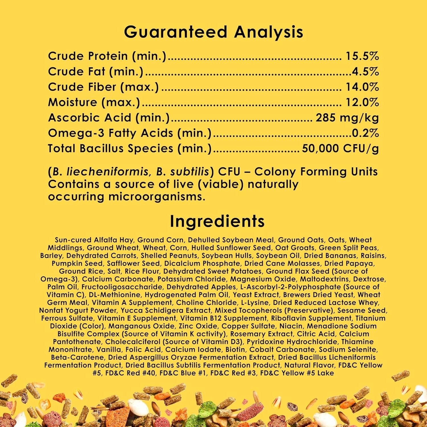 Fiesta Guinea Pig Food, Nutrient-Rich 25 lbs Blend for Dental Health & Digestion