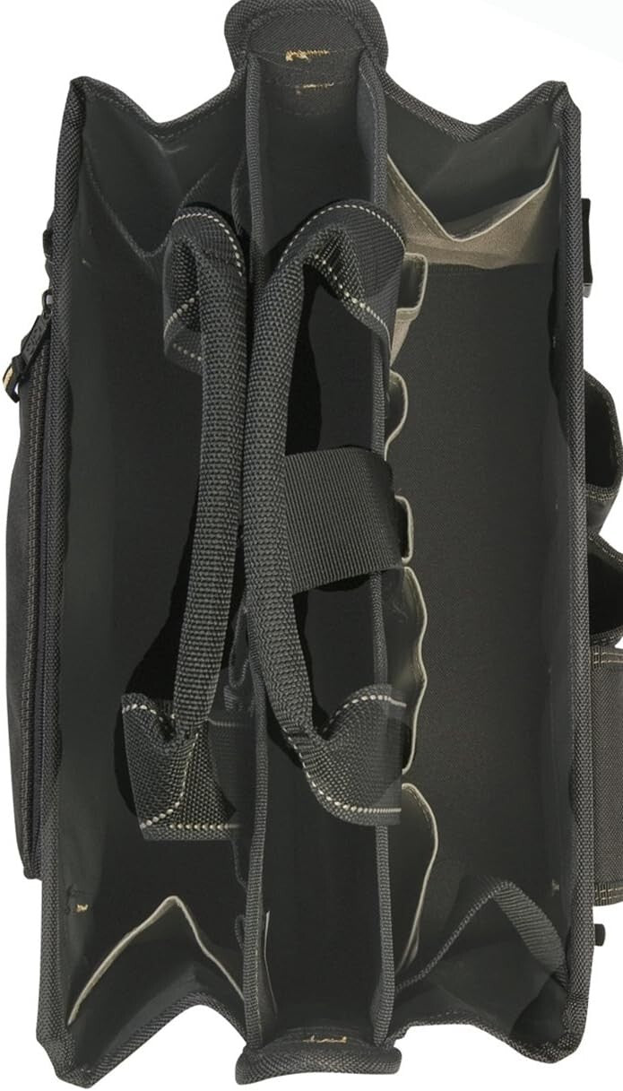 CLC 16 In. Tool Bag with Padded Handles & Compartment Tray for Tool Organization