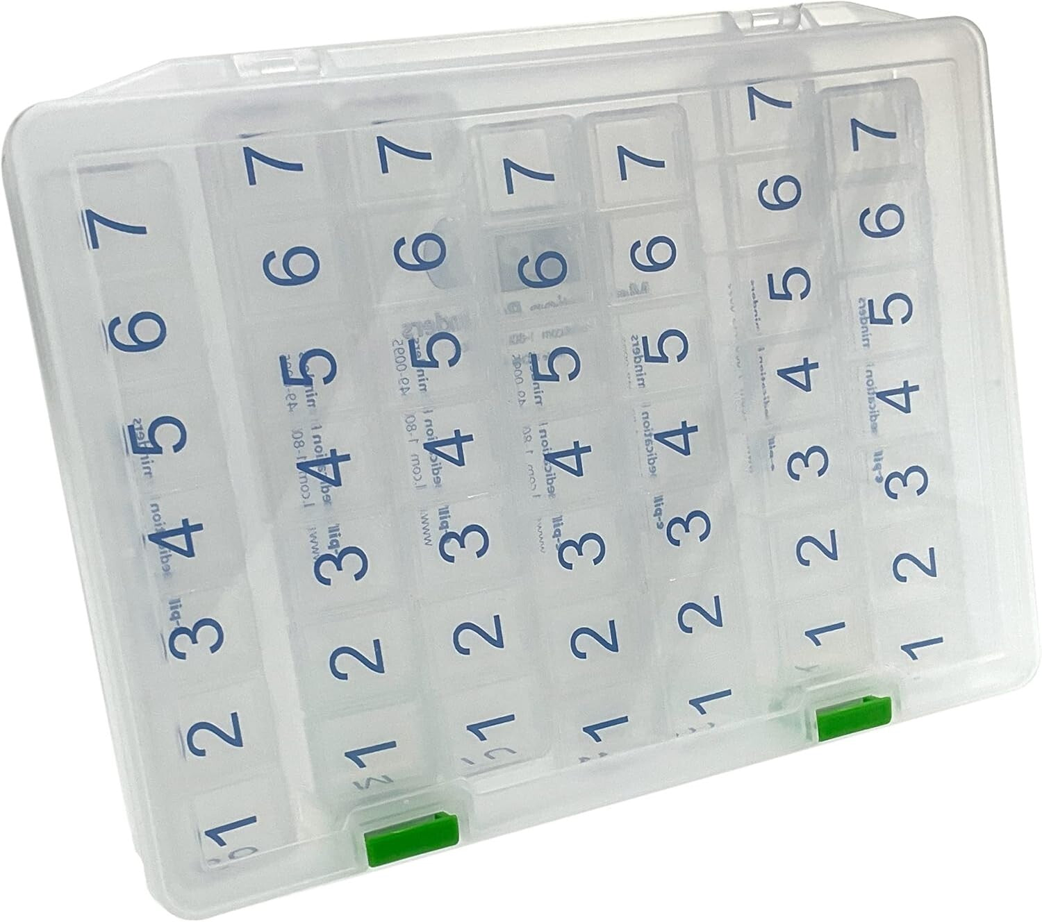 7-Day Clear Weekly Pill Organizer - Your All-in-One Medication Solution