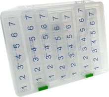 Load image into Gallery viewer, 7-Day Clear Weekly Pill Organizer - Your All-in-One Medication Solution