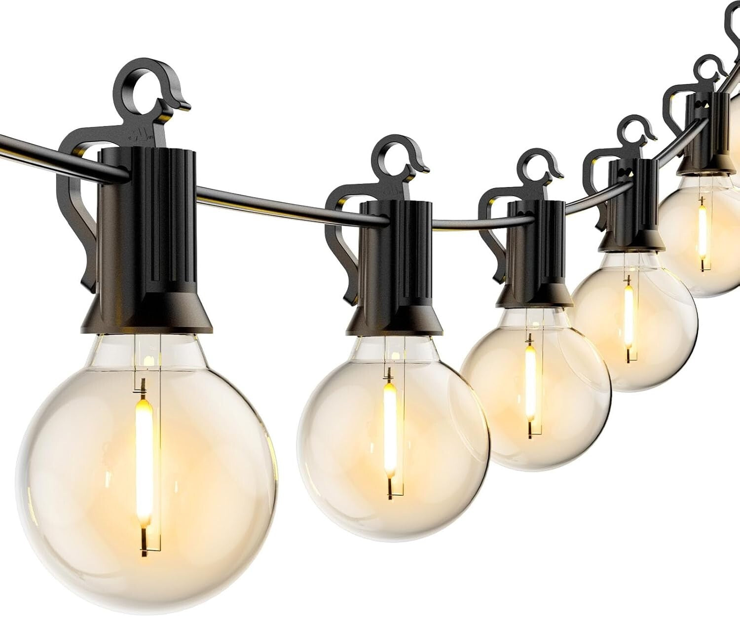 50FT Waterproof LED String Lights - 52 Shatterproof Bulbs for Outdoor Elegance