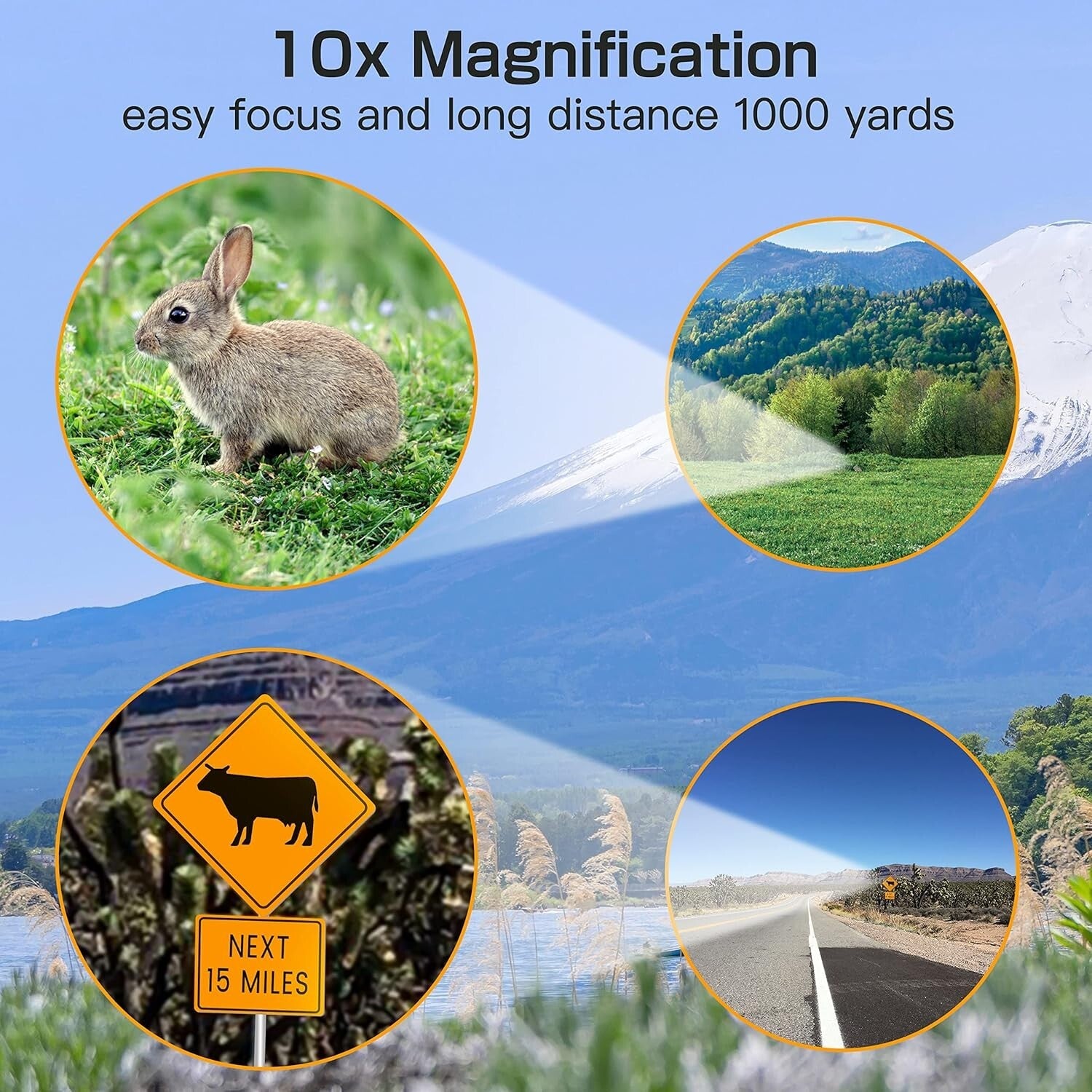 Lightweight 10x25 Binoculars for Kids & Adults - Ideal for Sports & Travel