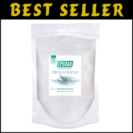 Lavender Scented 19 lbs Epsom Salt Detox + Cleanse for Relaxation & Wellness