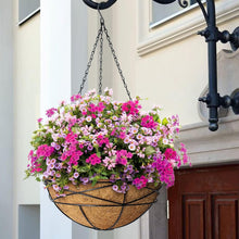 Load image into Gallery viewer, Elegant 4 Pack 14 Inch Hanging Flower Baskets with Coco Liner for Outdoor Plants