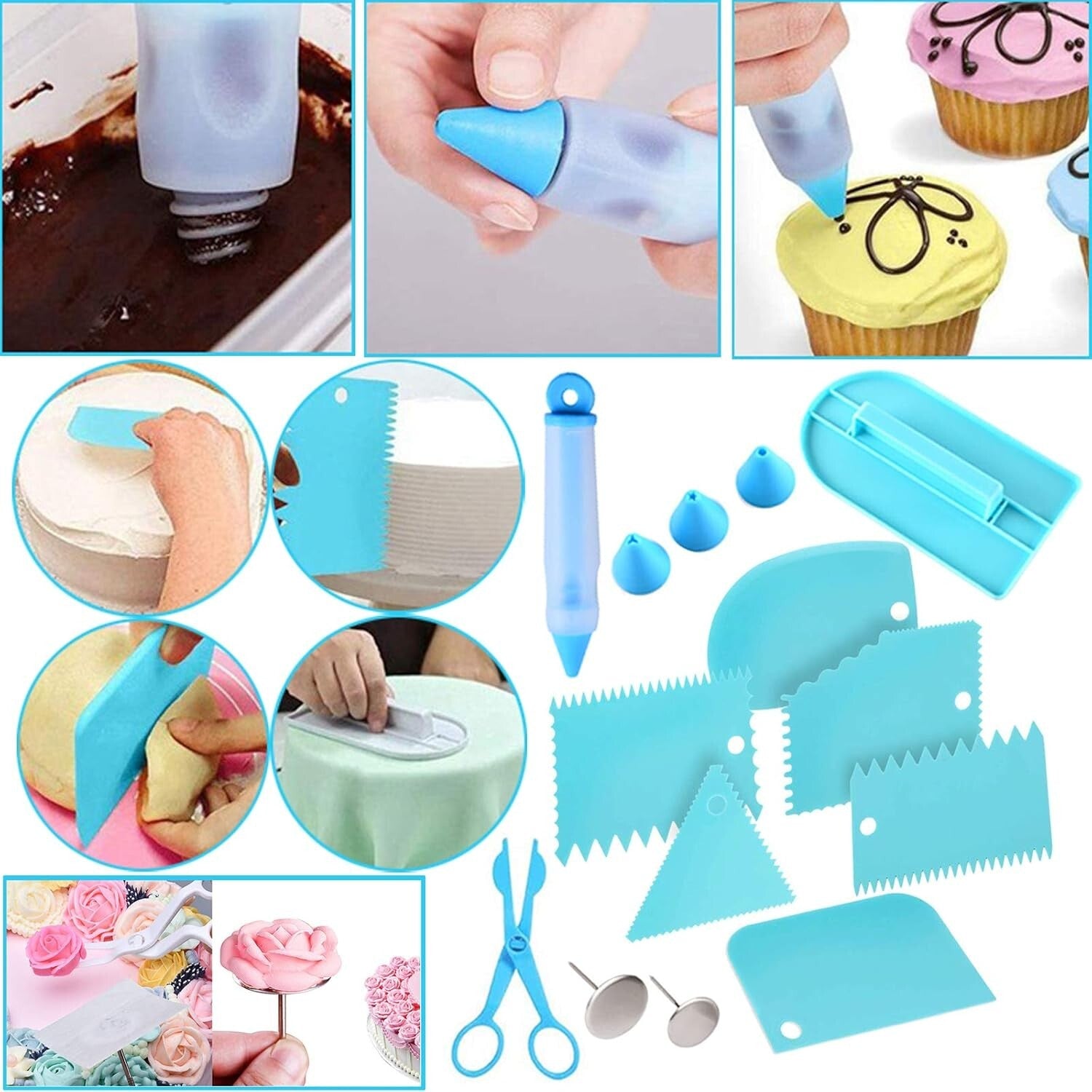 Professional Cake Decoration Set - 368 Food-Grade Tools with Gift Box Included