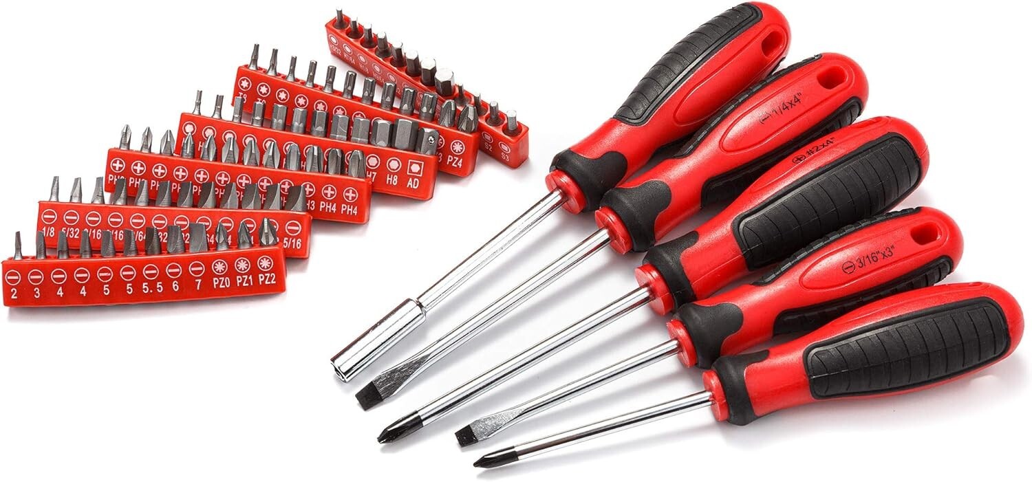 Durable 205-Piece Wrench Tool Set with High-Polish Finish and Portable Case