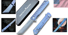 Load image into Gallery viewer, Utility-Tuned Damascus Steel Knife with TC4 Titanium Handle - EDC Sunday Special