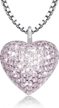 Load image into Gallery viewer, Elegant 925 Silver Heart Pendant with Ashes Storage – Thoughtful Gift for Women