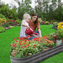 Load image into Gallery viewer, Ventilated Galvanized Garden Bed Kit - Stylish Grey Planter for Healthy Growth