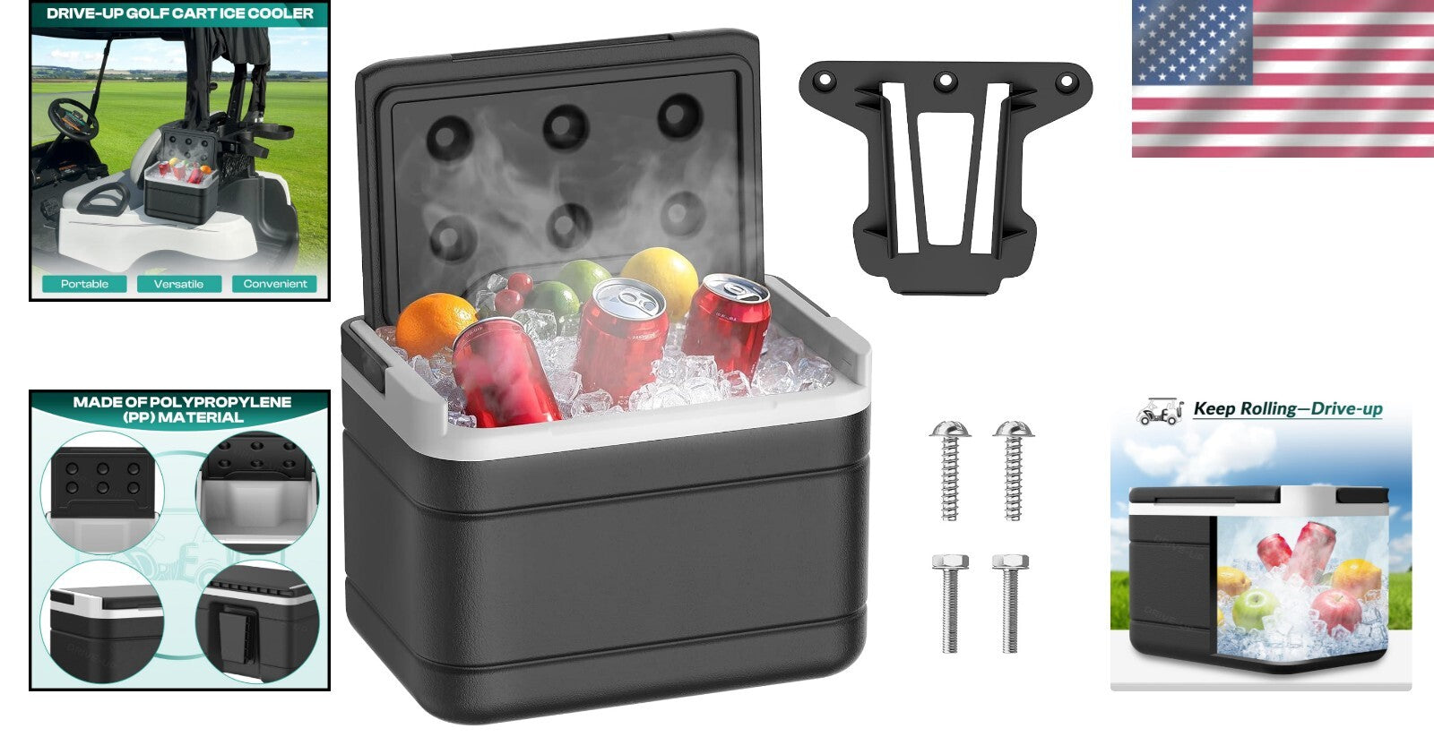 Effortless Club Car Cooler for Precedent, Tempo, Onward - Refreshment on Demand