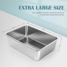 Load image into Gallery viewer, Eco-Friendly Large Cat Litter Pan - Stain-Free, Easy to Clean, Safe Design