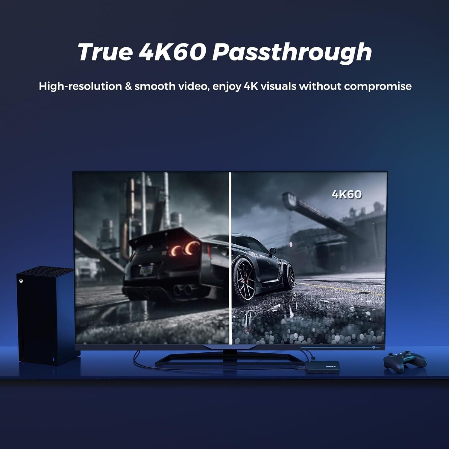 4K HDMI Capture Card with Audio Interface - Perfect for Streaming and Recording