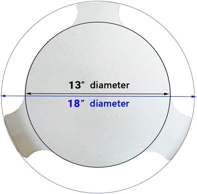 Big Green Egg 18" Pizza Stone Heat Deflector for Ultimate BBQ Experience