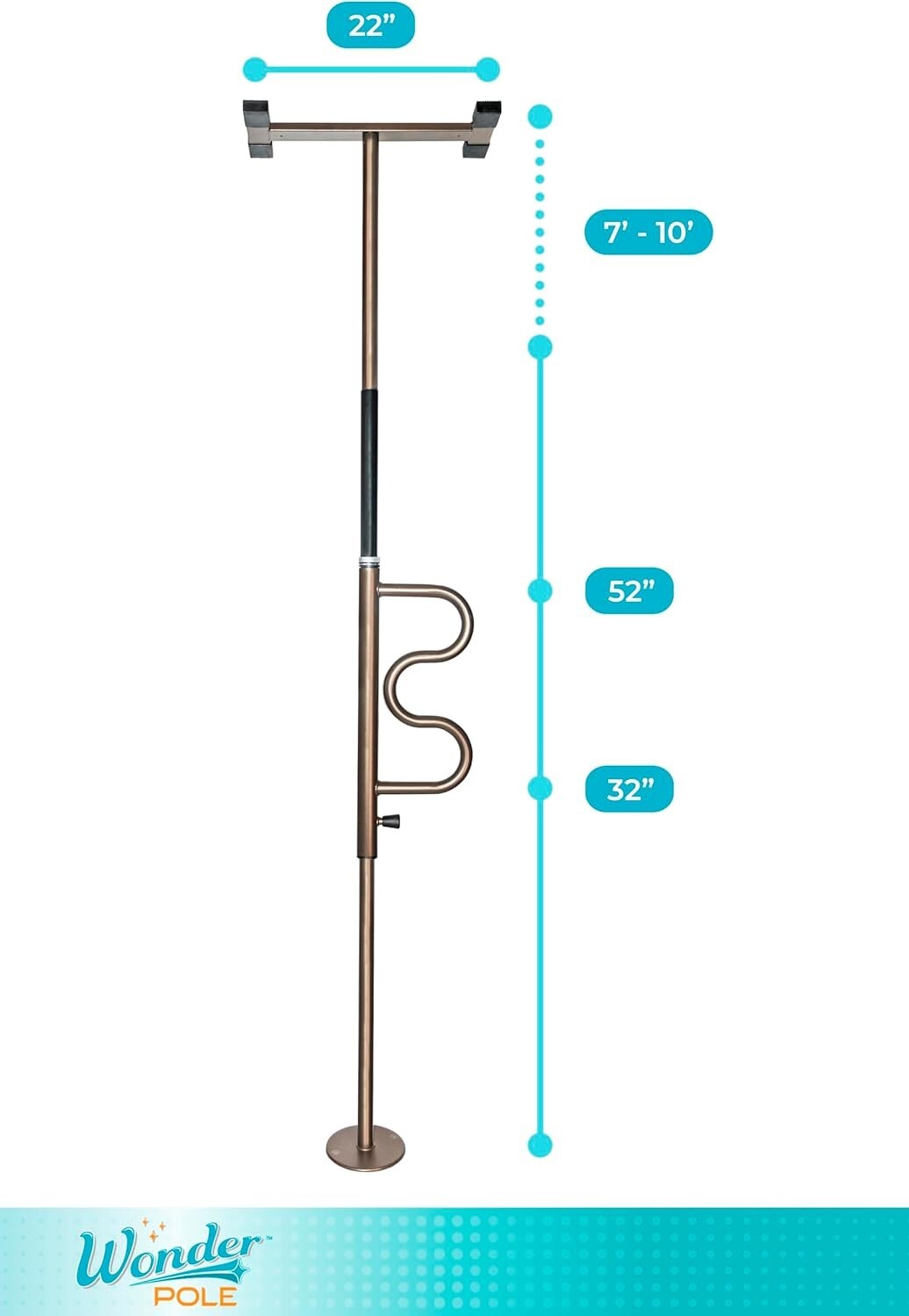 Wonder Pole - Security Pole and Assist Bar for Enhanced Mobility & Independence