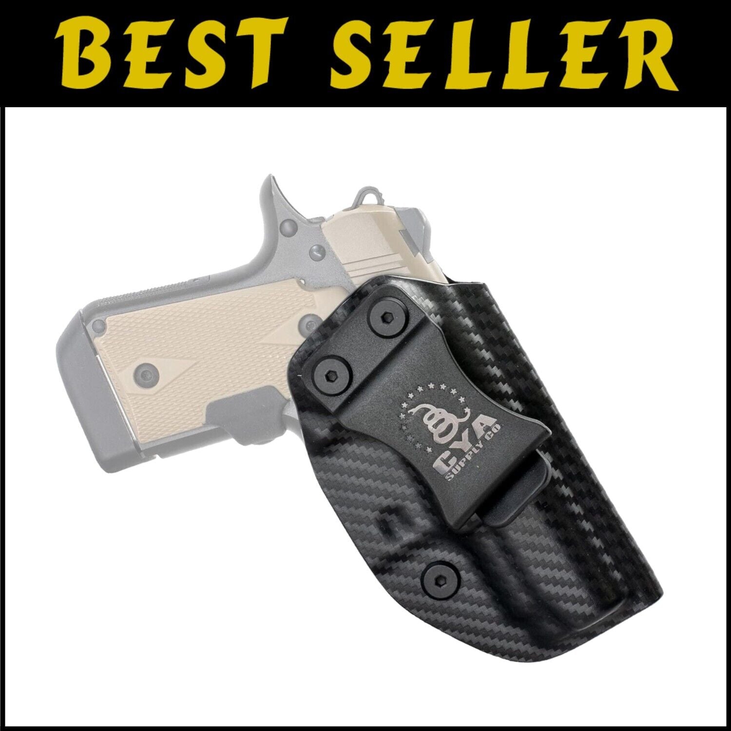 Veteran-Owned IWB Kimber Micro 9 Holster - Adjustable Retention & Angle Features
