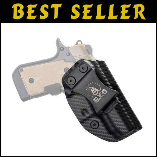 Veteran-Owned IWB Kimber Micro 9 Holster - Adjustable Retention & Angle Features