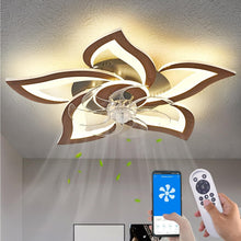 Load image into Gallery viewer, 24" Dimmable LED Ceiling Fan with Lights - 6 Speed &amp; 3 Color Modes for Any Room