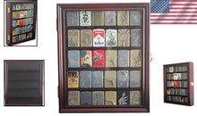 Load image into Gallery viewer, Handcrafted Mahogany Lighter Showcase with Keyed Lock - Perfect for Collectibles