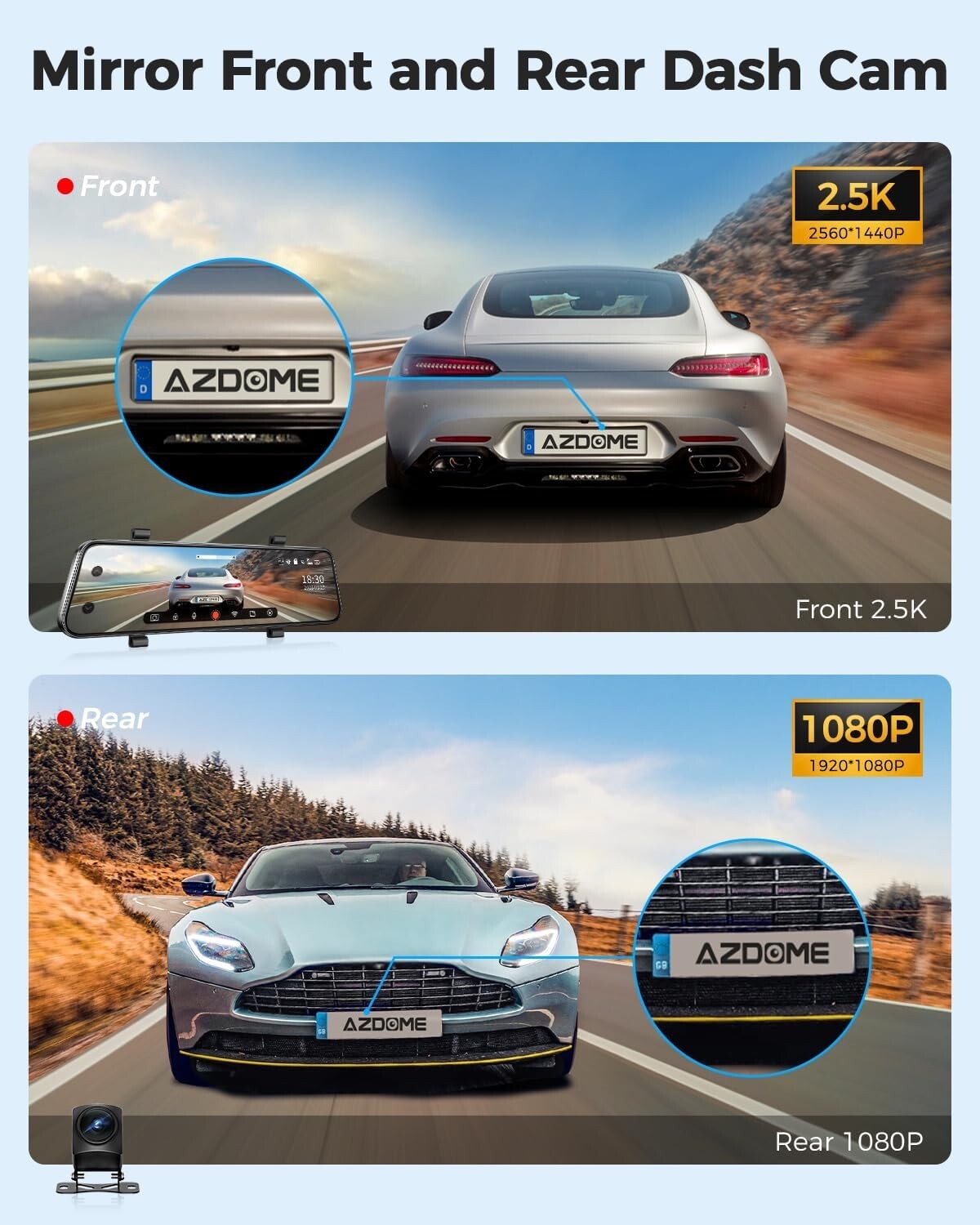 24-Hour Parking Monitor Dash Cam - PG17 with Enhanced GPS Tracking & WiFi