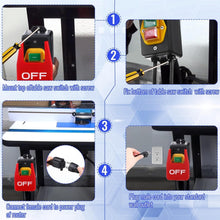 Load image into Gallery viewer, Safety Switch 2-Pack: 120V Router Table Toggle with Large Emergency Paddle