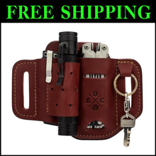 Load image into Gallery viewer, Stylish EDC Belt Pouch Holster - Holds Multitools, Flashlights &amp; More