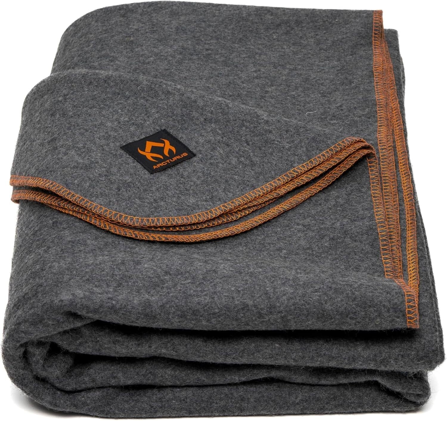 Fire-Retardant Wool Blanket - Large 64x88, Ideal for Outdoors & Emergency Use