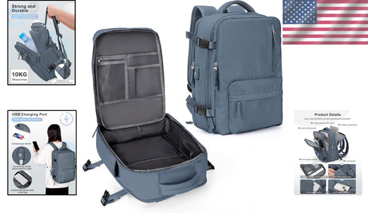 Multi-Functional Business Backpack for Women - Waterproof & Organized for Travel