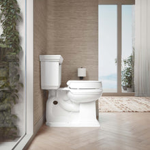 Load image into Gallery viewer, Premium White Round Toilet Seat - Quiet-Close &amp; Quick-Release for Easy Cleaning