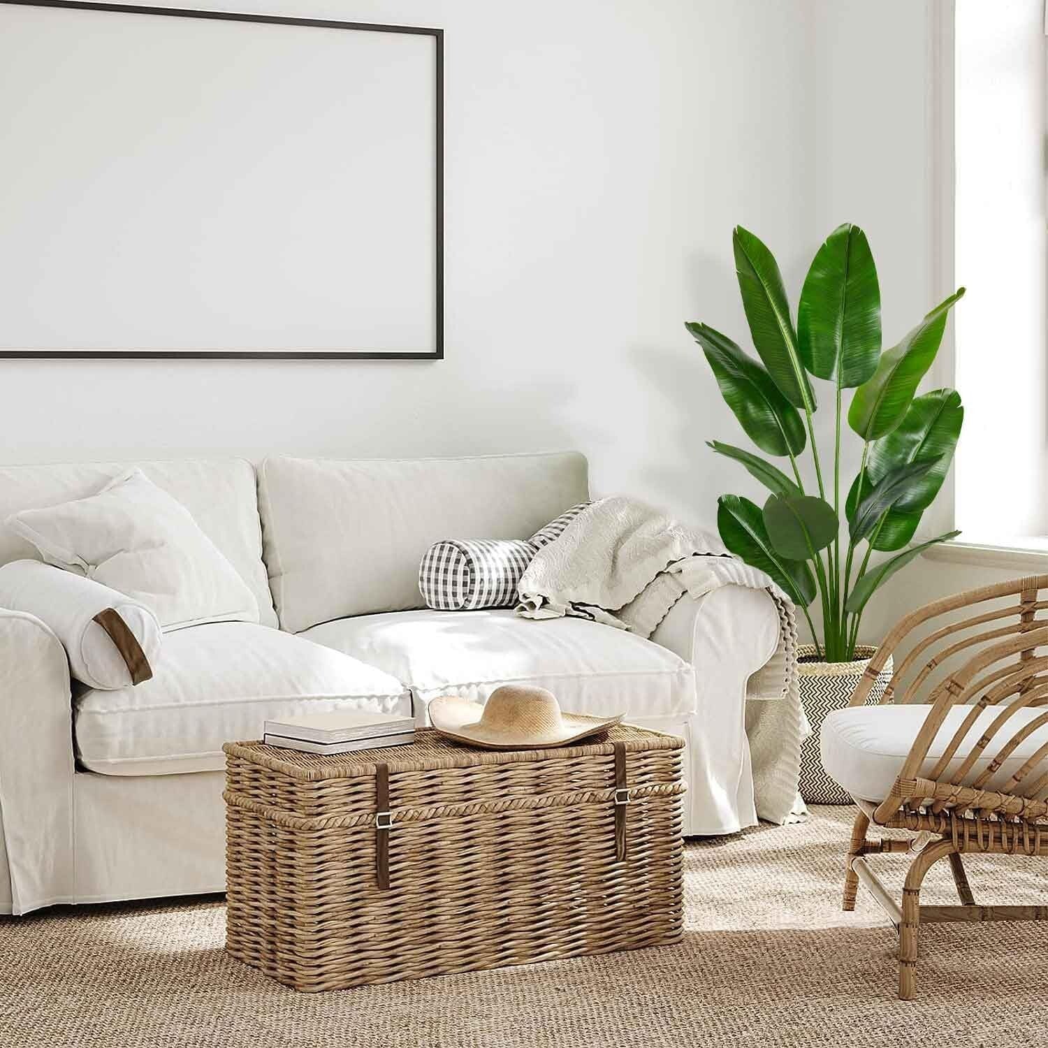 6ft Artificial Bird of Paradise Tree - Lush Silk Leaves for Elegant Decor